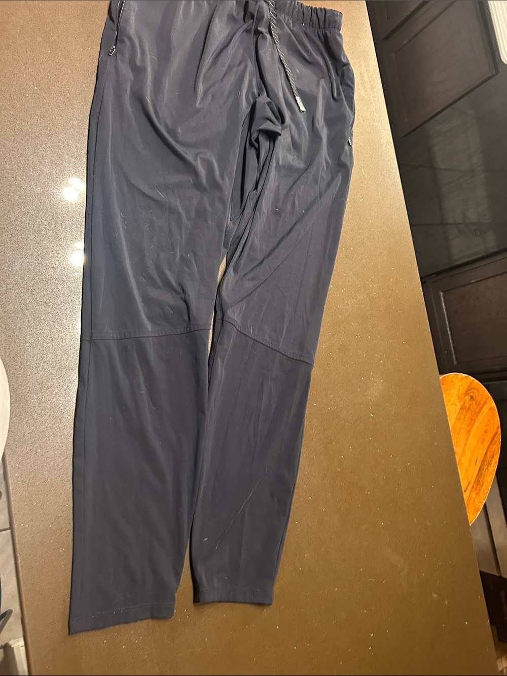 Fabletics Men's Black Jogger Pants with Drawstring
